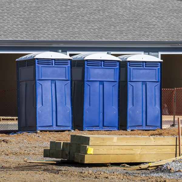 how can i report damages or issues with the portable toilets during my rental period in Pine Hills CA